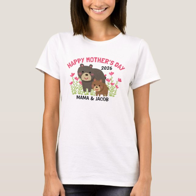 Happy Mother's Day Personalized T-Shirt (Front)