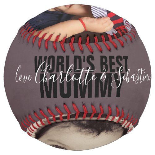 Happy Mothers Day Personalized Worlds Best Mommy Softball