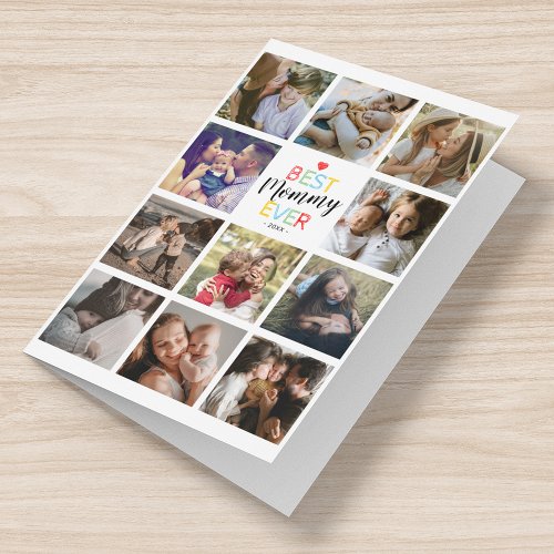 Happy Mothers Day Photo Collage Card