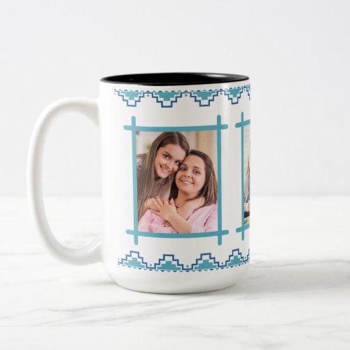 Happy Mothers Day Photo Frame Two_Tone Coffee Mug