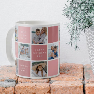 Happy Mothers Day Photo Grid Keepsake Coffee Mug