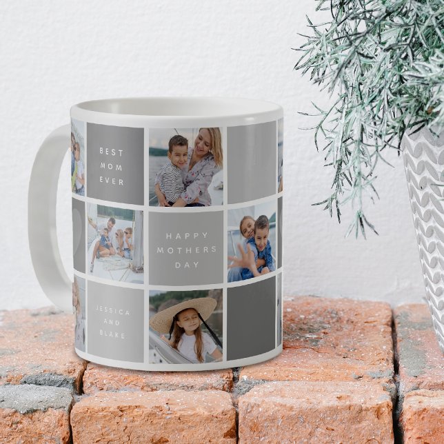 Happy Mothers Day Photo Grid Keepsake Coffee Mug (Creator Uploaded)