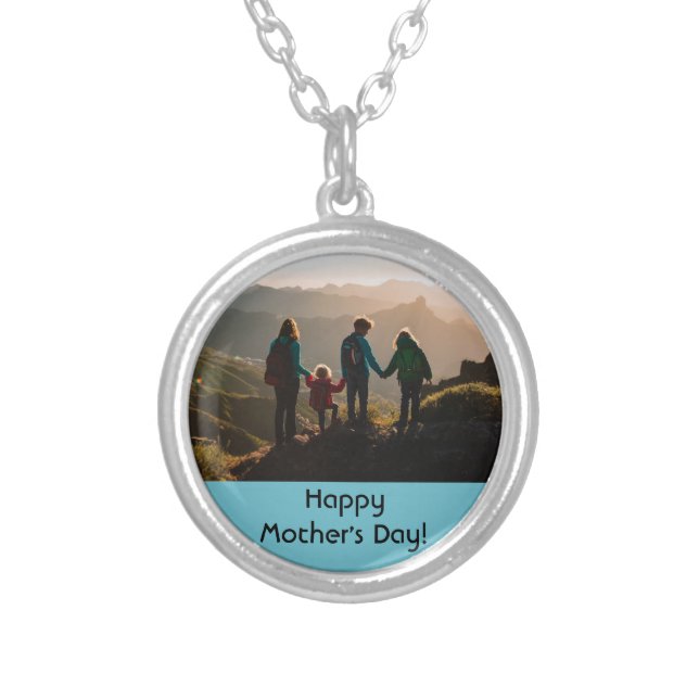 Happy Mother's Day Photo Necklace (Front)