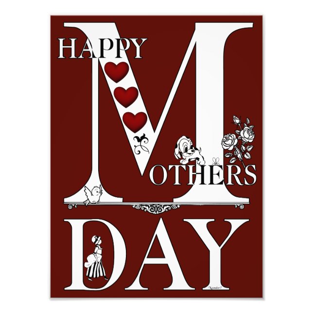 Happy Mothers Day Photo Print (Front)