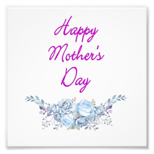 happy mothers day photo print