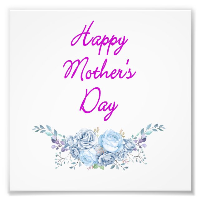 happy mother's day photo print (Front)