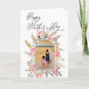 Happy Mother's Day Photo Template Boho Flower arch