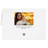 Happy Mother's Day Photo Template White Script (Back Horizontal)