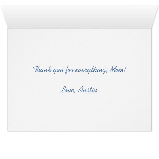 Happy Mother's Day Photo Template White Script (Inside Horizontal (Bottom))