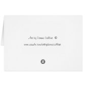 Happy Mother's Day Pink Hat greeting card (Back Horizontal)