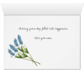 Happy Mother's Day Pink Hat greeting card (Inside Horizontal (Bottom))