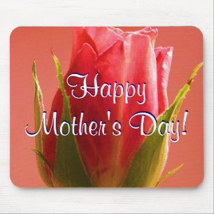 Happy Mother's Day Pink Rose I Mouse Pad
