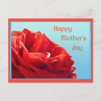 Happy Mother's day - pink rose Postcard