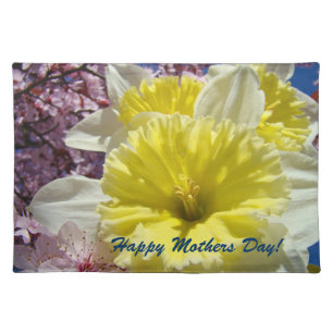 Happy Mother's Day! placemat gifts Daffodil Flower