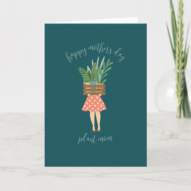 Happy Mother's Day Plant Mom Card (Front)