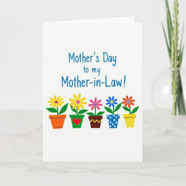 Happy Mothers Day Plants Card (Front)