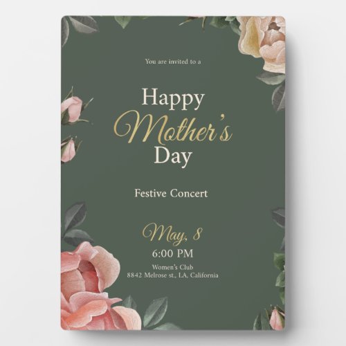 Happy Mothers Day  Plaque