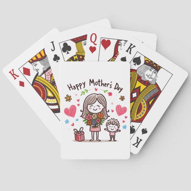 Happy Mother's Day Poker Cards (Back)