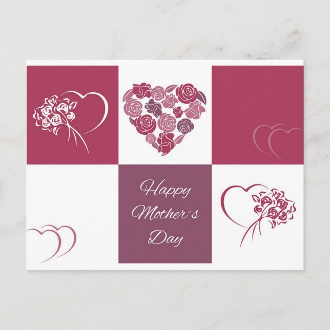 Happy Mothers Day Postcard (Front)