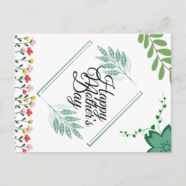 Happy Mother's Day Postcard (Front)