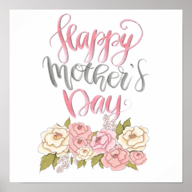 happy mothers day poster