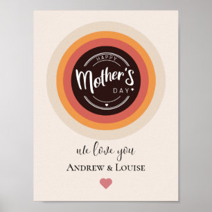 Happy mother's day poster