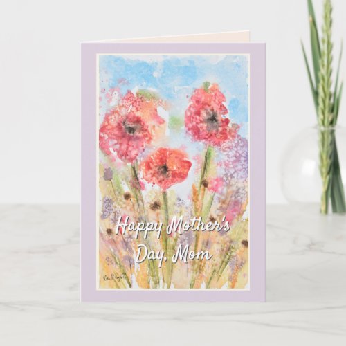 Happy Mothers Day Pretty Flowers Card