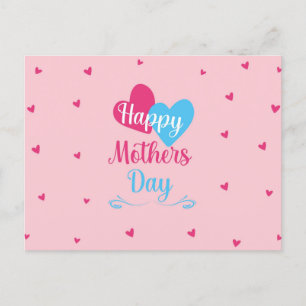 Happy Mothers Day Printable Card, Digital Mothers  Holiday Postcard