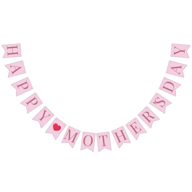 Happy Mothers Day Printable Decor Bunting Flags (All)