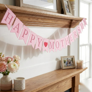 Happy Mothers Day Printable Decor Bunting Flags