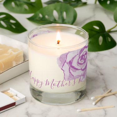 Happy Mother's Day! | Purple Watercolor Rose