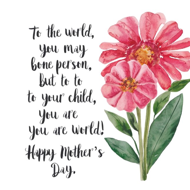 happy mothers day quote 2024 T-Shirt (Creator Uploaded)