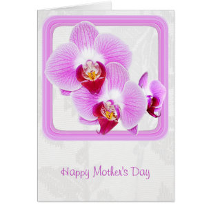 Happy Mother's Day, Radiant Orchid Close-up Photo Cards