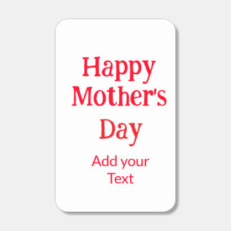 Happy mother's day red add text simple minimal mom matchboxes