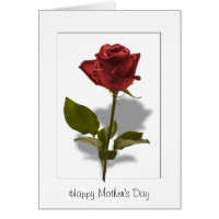 Happy Mother's Day - Red Rose Card