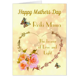 Happy Mothers Day Reiki Mama design Card