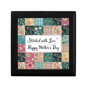 Happy Mother's Day - Retro Cute Quilt Pattern Gift Box