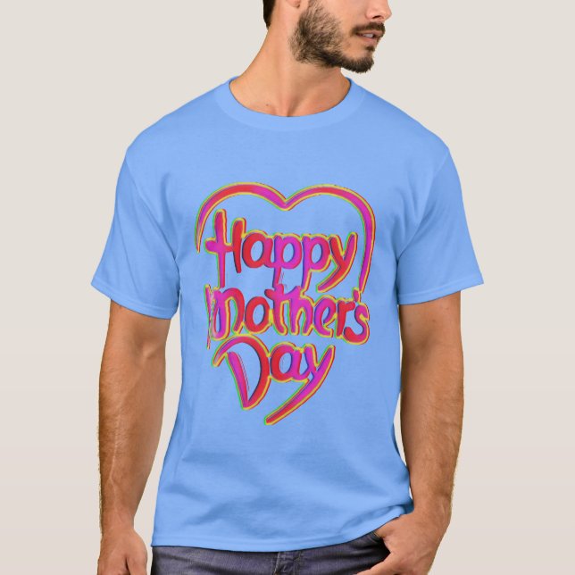 Happy mothers Day retro T-Shirt (Front)