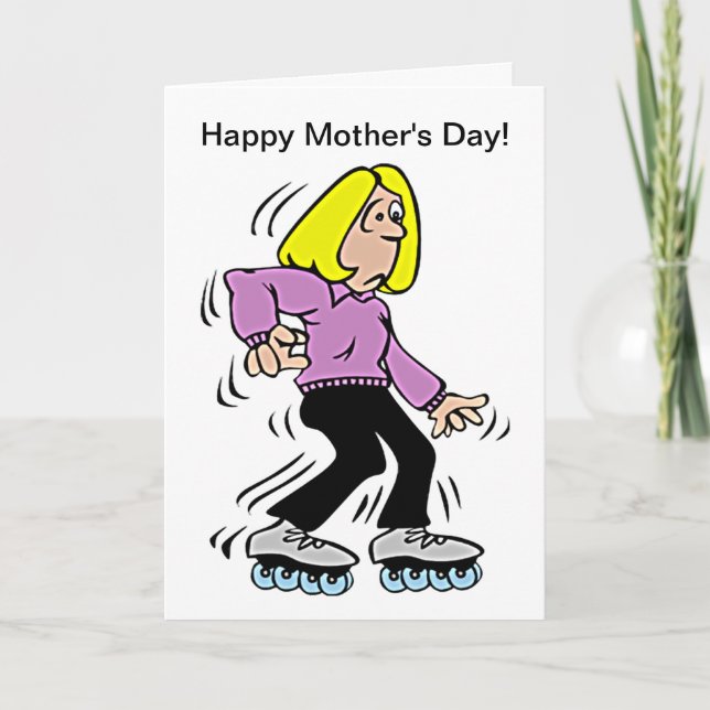 Happy Mother's Day Roller Mom Card (Front)