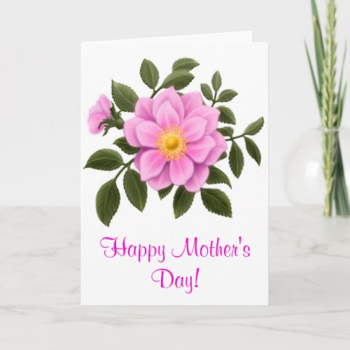 Happy Mothers Day Rose Card