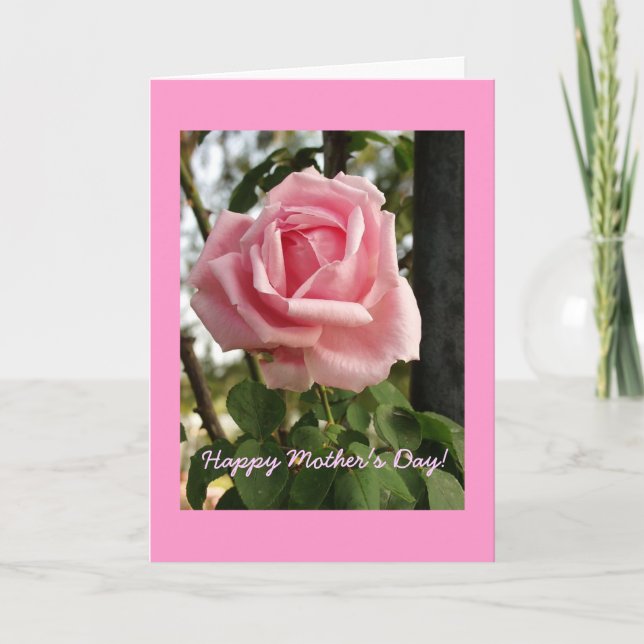 "Happy Mother's Day Rose" Card (Front)