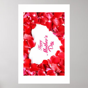Happy Mothers Day Rose Petal Poster