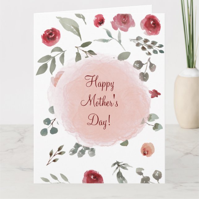 HAPPY MOTHER'S DAY(ROSES) CARD (Front)