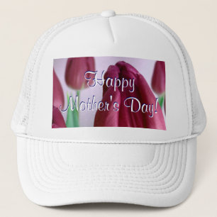 Happy Mother's Day Rosey Tulips Trucker Hat