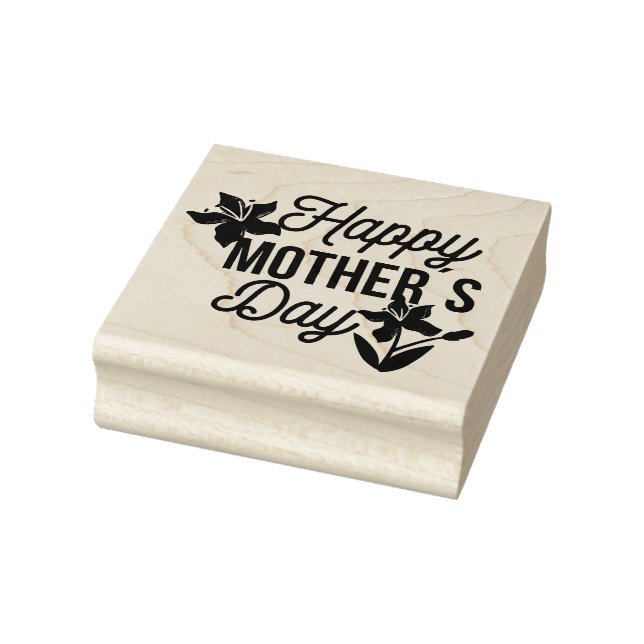Happy Mothers Day Rubber Stamp (Stamp)