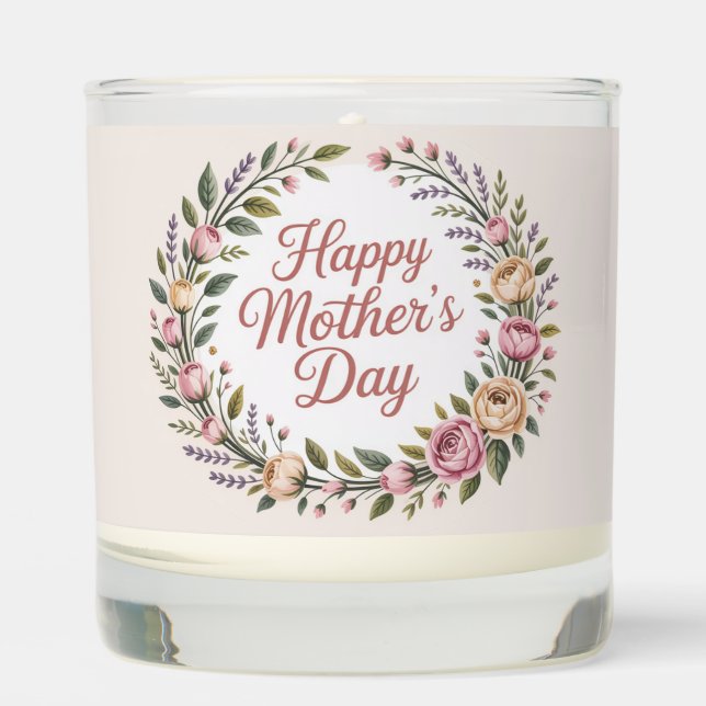 Happy Mother's Day Scented Jar Candle (Front)