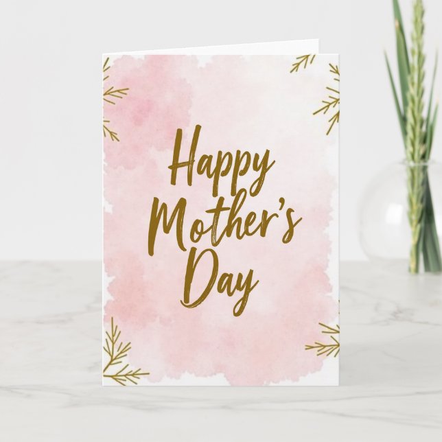 Happy Mothers Day Scripted Card (Front)
