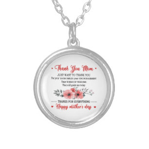 Happy Mother's Day Silver Plated Necklace