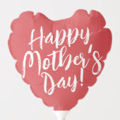 Happy Mother's Day Simple Modern Typography Balloon (Front)