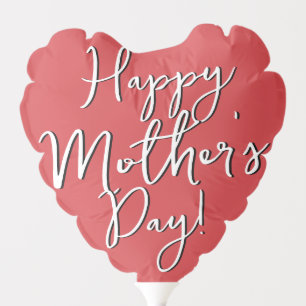 Happy Mother's Day Simple Modern Typography Balloon